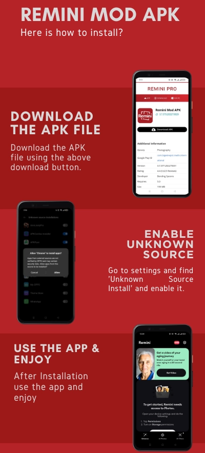 Remini Mod APK Installation Guide